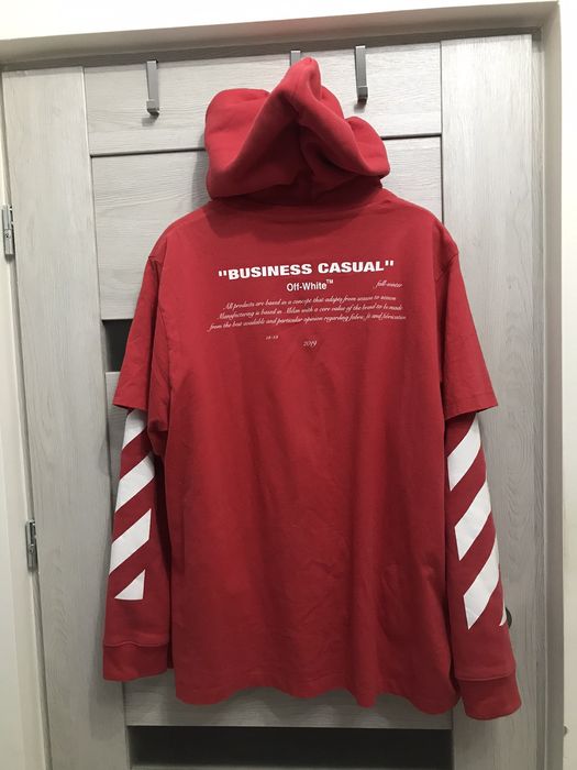 Off white bernini outlet hoodie red