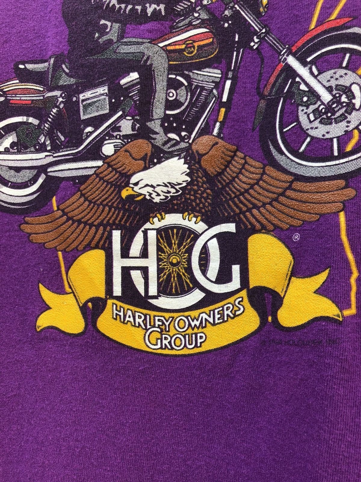 Vintage Vtg 1994 Harley Owners Group Wisconsin State Rally Size US XL / EU 56 / 4 - 3 Thumbnail