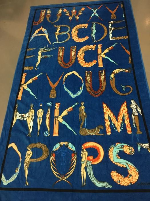 Supreme Supreme Alphabet Beach Towel | Grailed