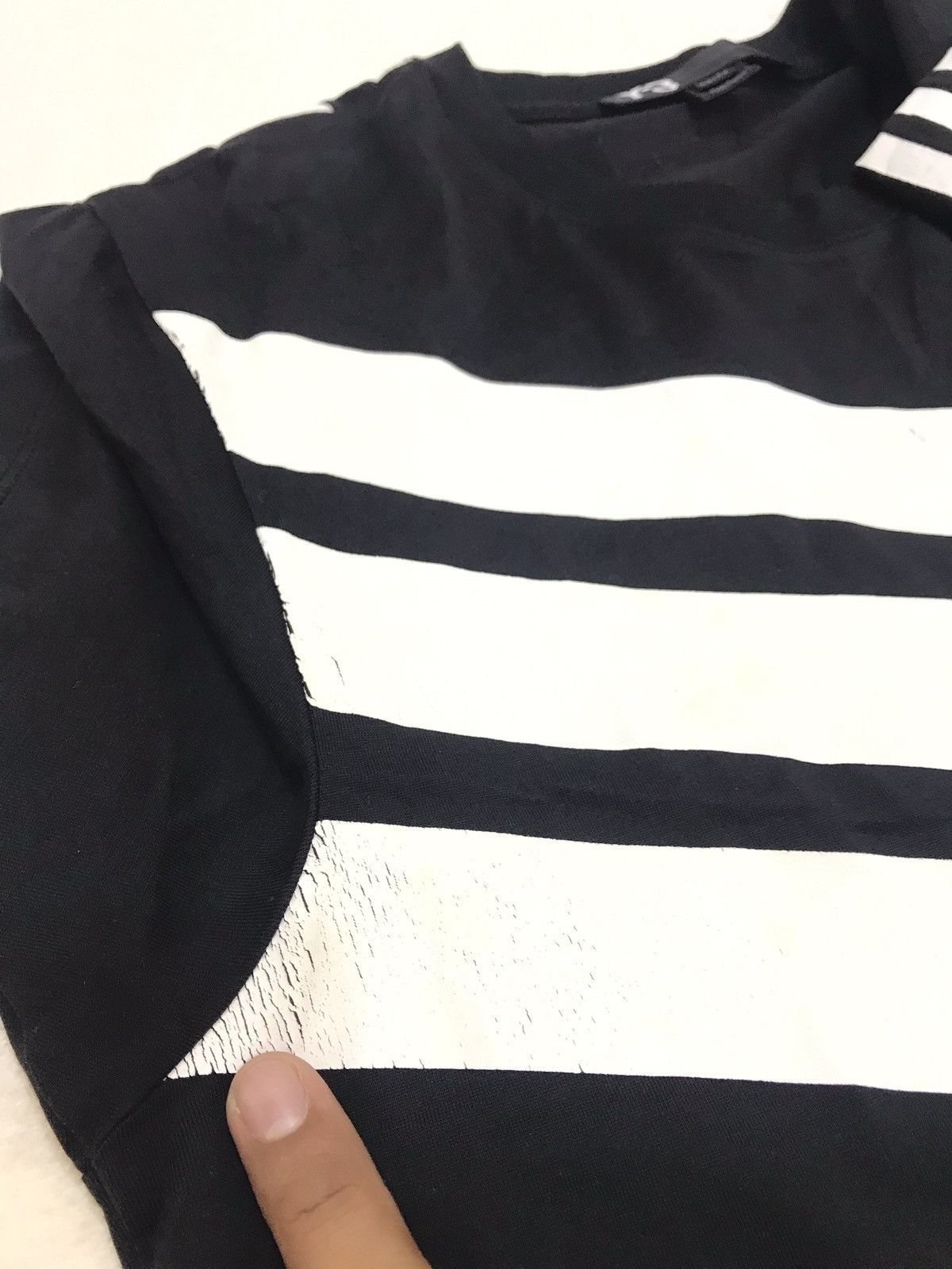 Adidas Y-3 YOHJI YAMAMOTO STIPED T-SHIRT XS Size US XS / EU 42 / 0 - 6 Thumbnail