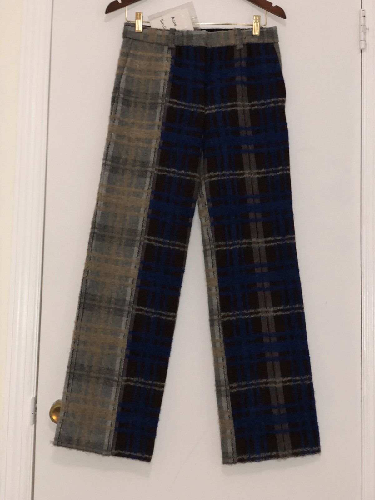 Acne Studios Maya Check Mix Plaid Pants AW16 Size US 28 / EU 44 - 1 Thumbnail