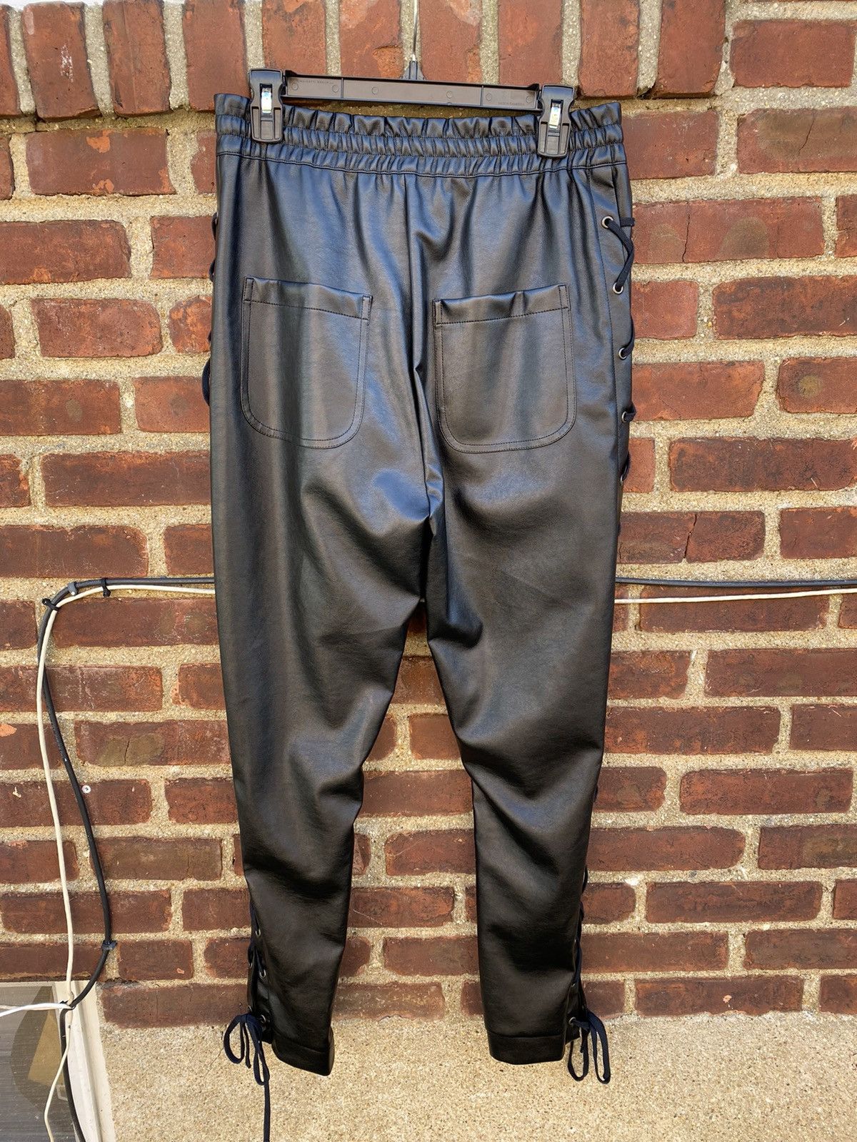 Faith Connexion Leather Laced Sweats Size US 30 / EU 46 - 2 Thumbnail