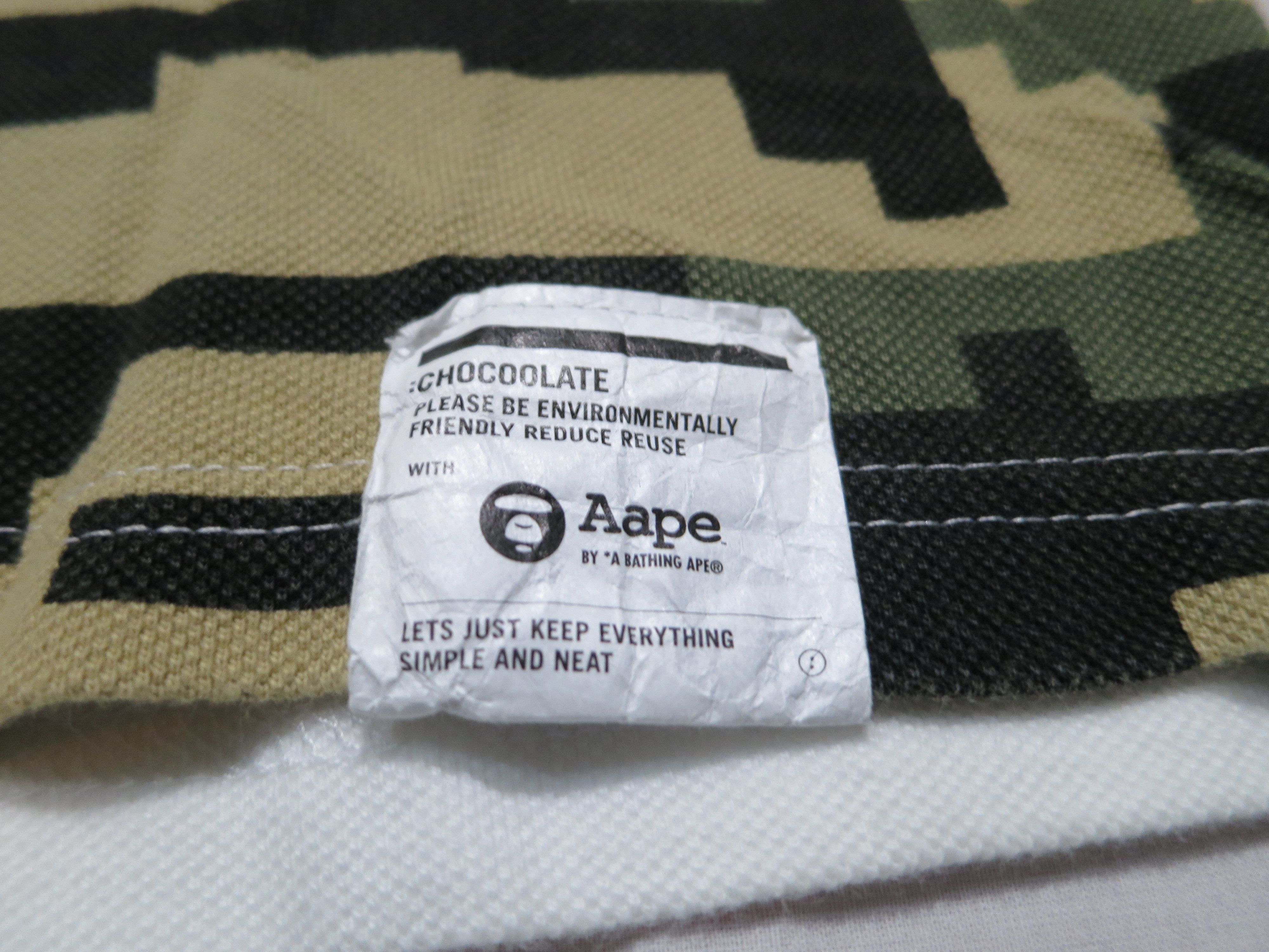 Aape Aape x Chocoolate polo camo shirt white / green Size US S / EU 44-46 / 1 - 2 Thumbnail