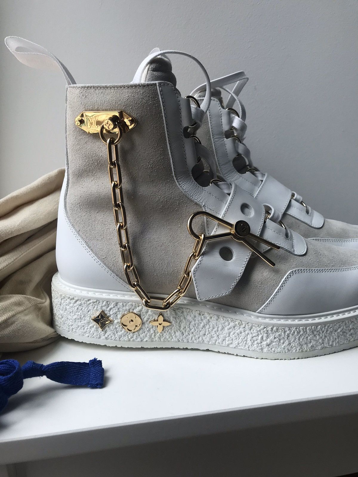 Louis Vuitton Virgil Abloh LV CREEPER ANKLE BOOT Grailed