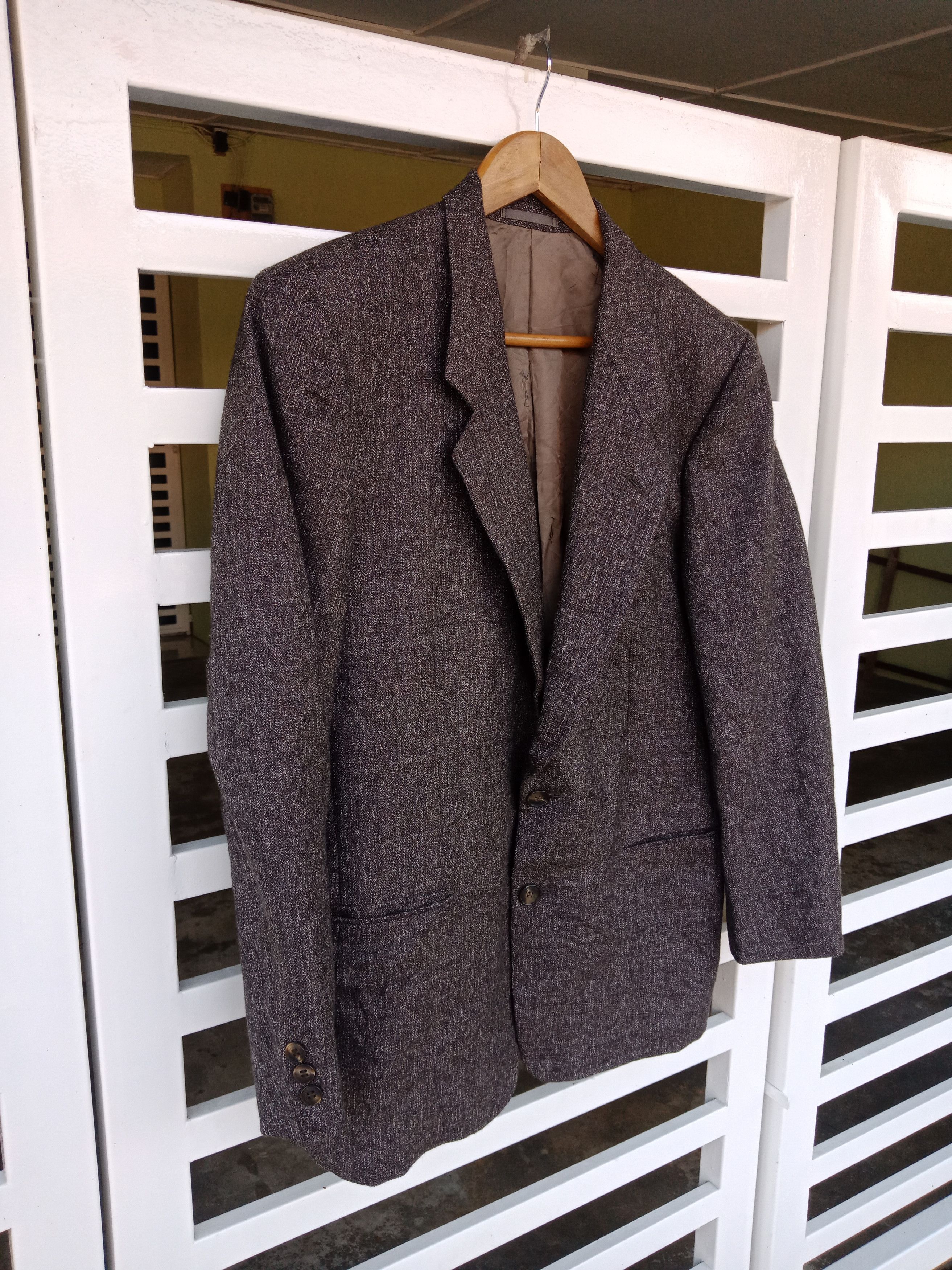 Yves Saint Laurent YSL Gray 100% Wool Jacket Size US M / EU 48-50 / 2 - 4 Thumbnail