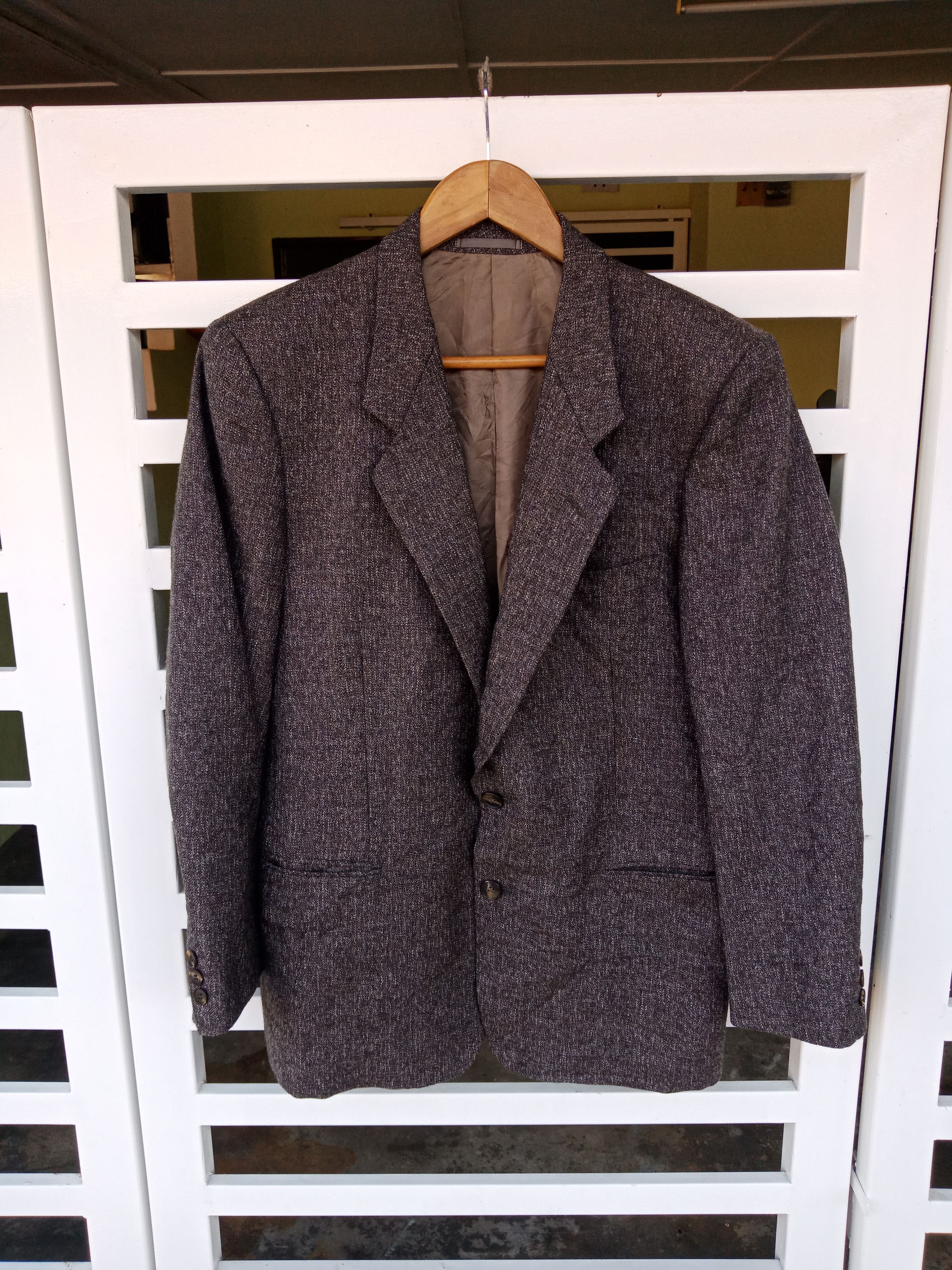 YSL Gray 100% Wool Jacket
