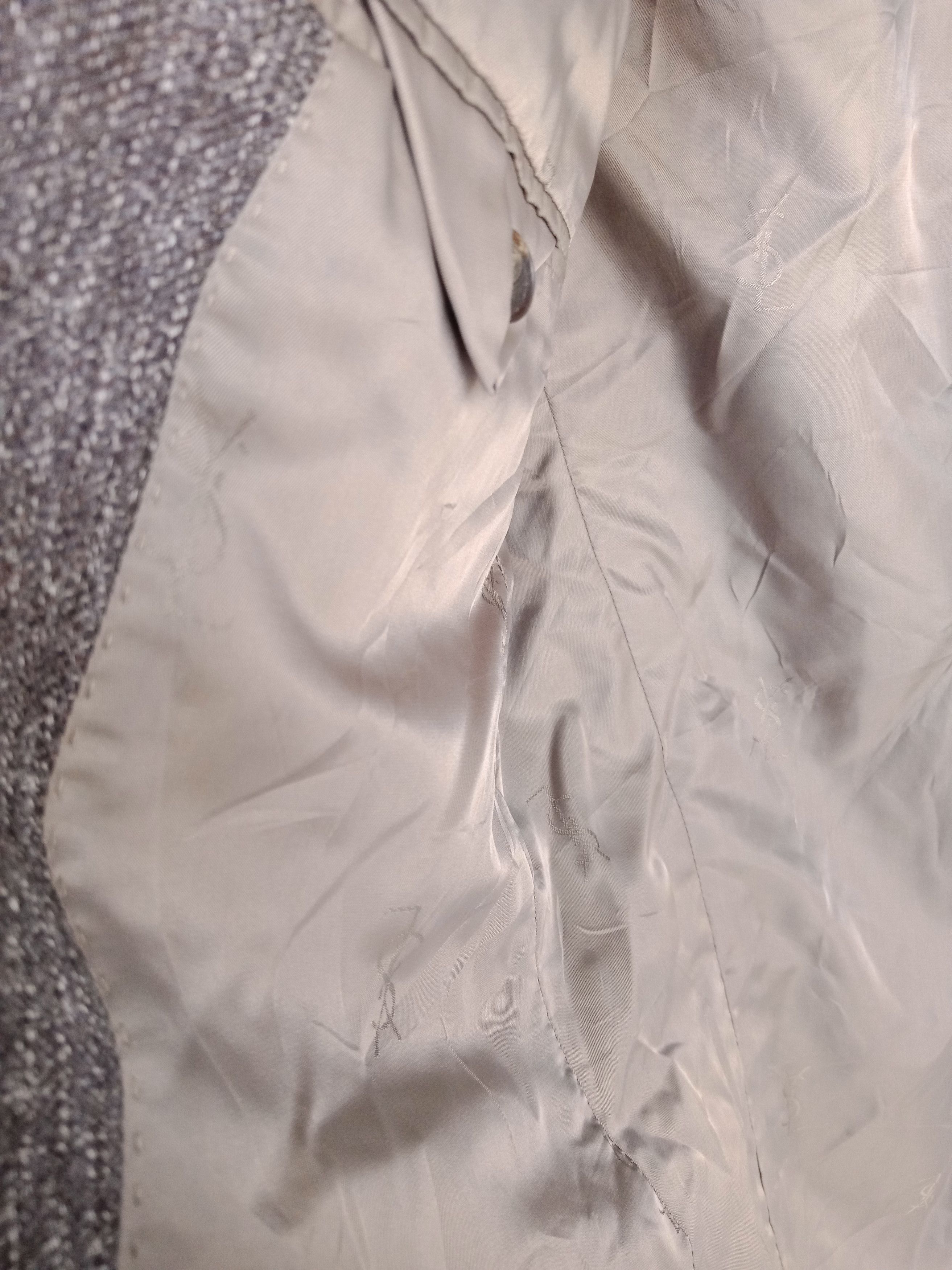 Yves Saint Laurent YSL Gray 100% Wool Jacket Size US M / EU 48-50 / 2 - 5 Thumbnail
