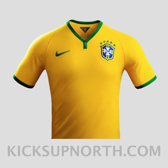 Nike Brazil World Cup Home Jersey Size US L / EU 52-54 / 3 - 1 Preview