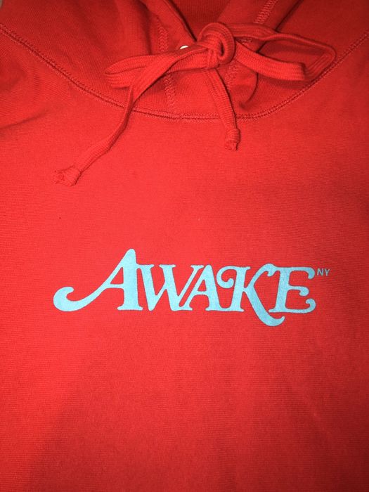 Awake Awake NY x Girls Don't Cry Verdy Day hoodie Large Red | Grailed