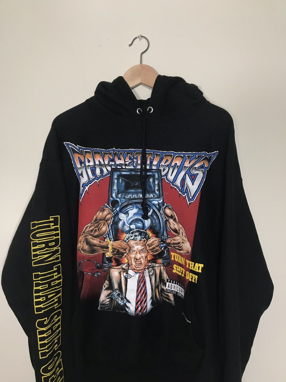 Spaghetti Boys TURN THAT SHIT OFF HOODIE | Grailed 