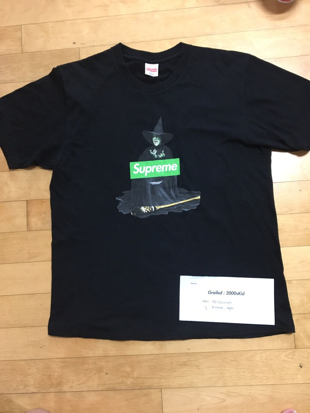 Supreme 2014 Supreme X Undercover Witch Box Logo Tee In Black