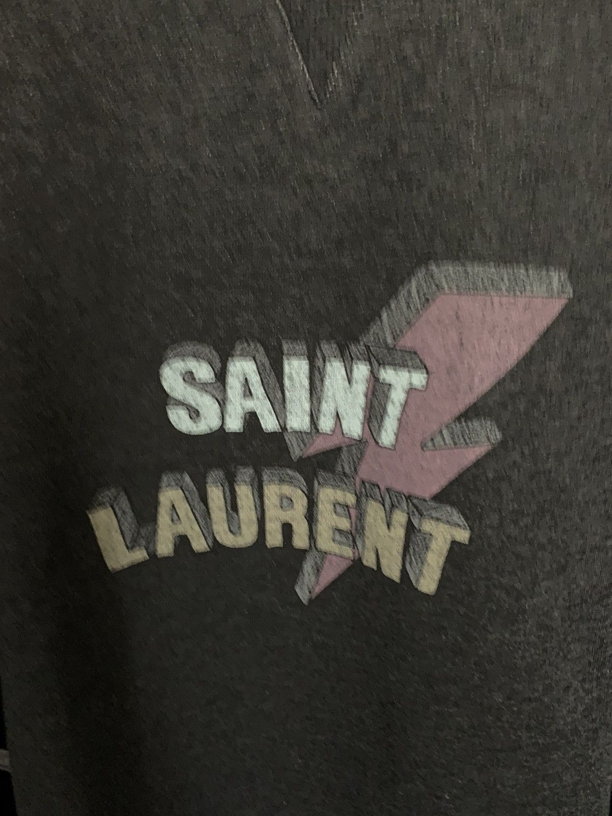Saint Laurent Paris Saint Laurent Lightning Bolt Sweatshirt size L Size US L / EU 52-54 / 3 - 3 Thumbnail