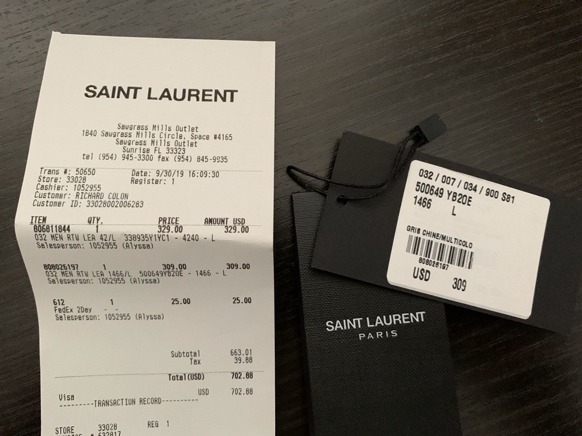 Saint Laurent Paris Saint Laurent Lightning Bolt Sweatshirt size L Size US L / EU 52-54 / 3 - 6 Thumbnail