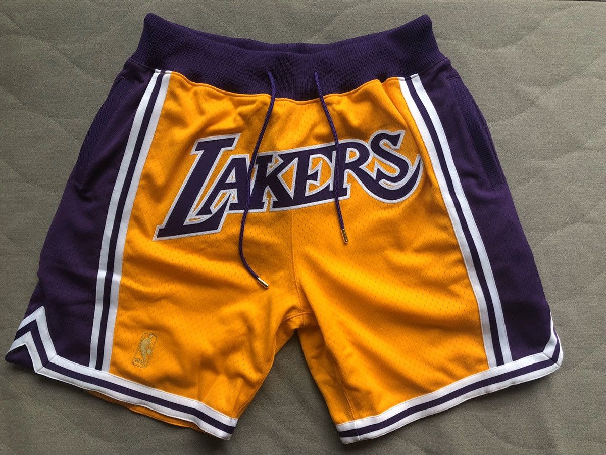 Mitchell u0026 Ness Just don Lakers shorts sz L | Grailed