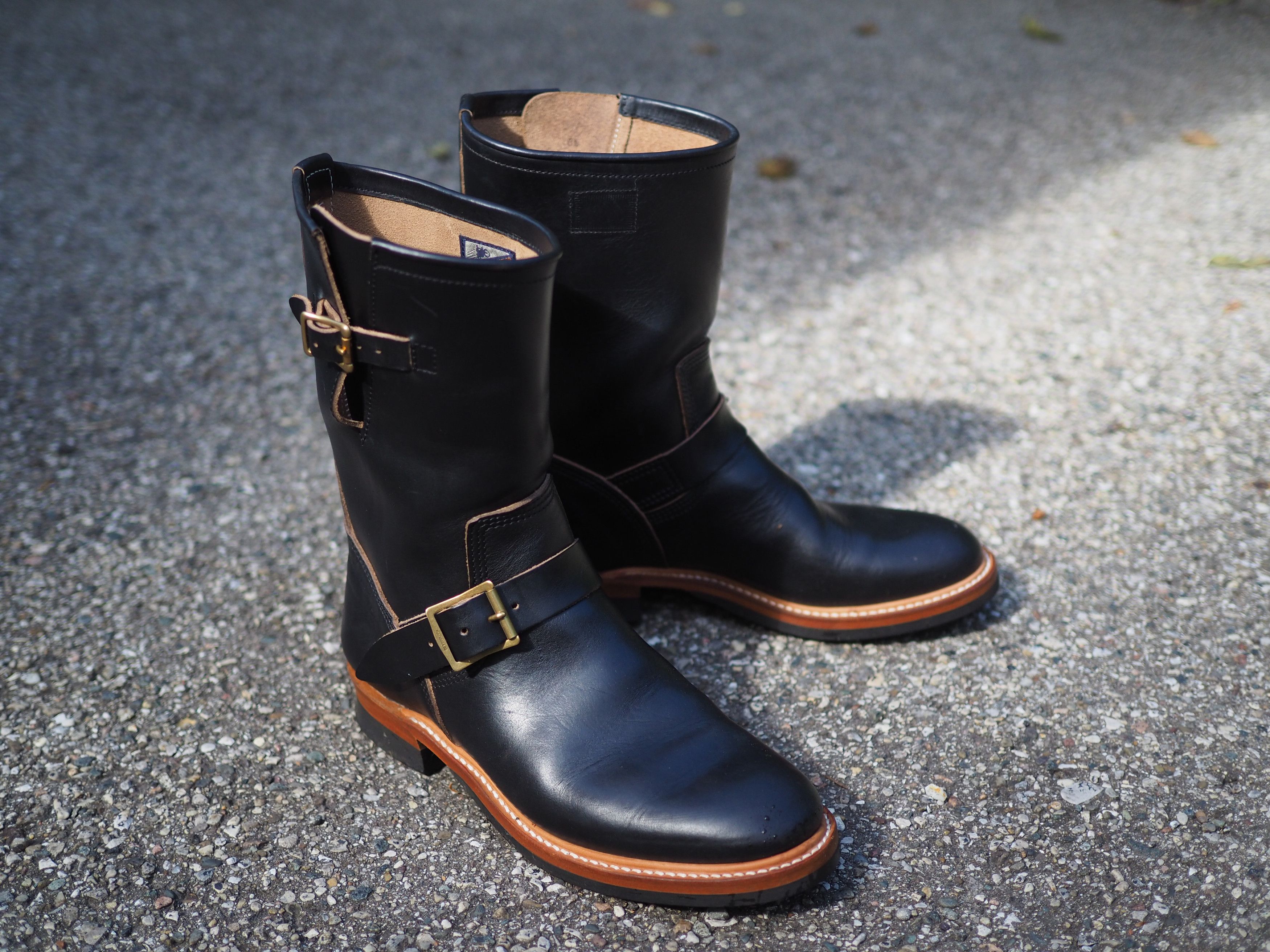 The Flat Head FLAT HEAD GOODYEAR WELTED ENGINEER BOOTS BLACK CHROMEXCEL Grailed