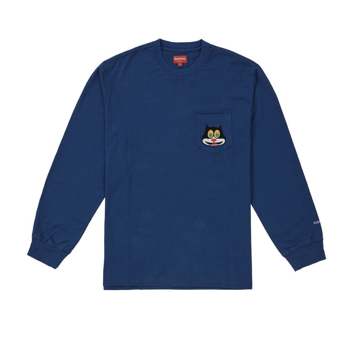 supreme Cat L/S Pocket Tee Black - トップス