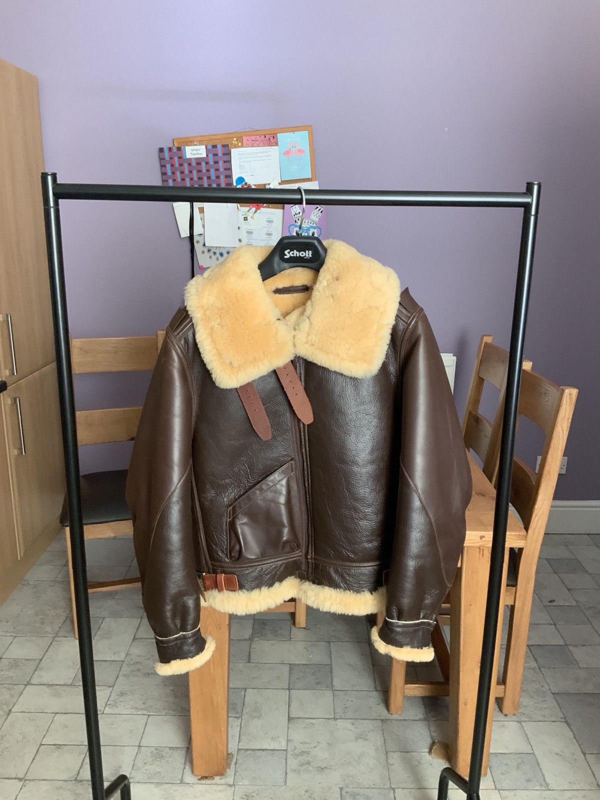 Buzz Rickson B3 Sheepskin Leather Jacket