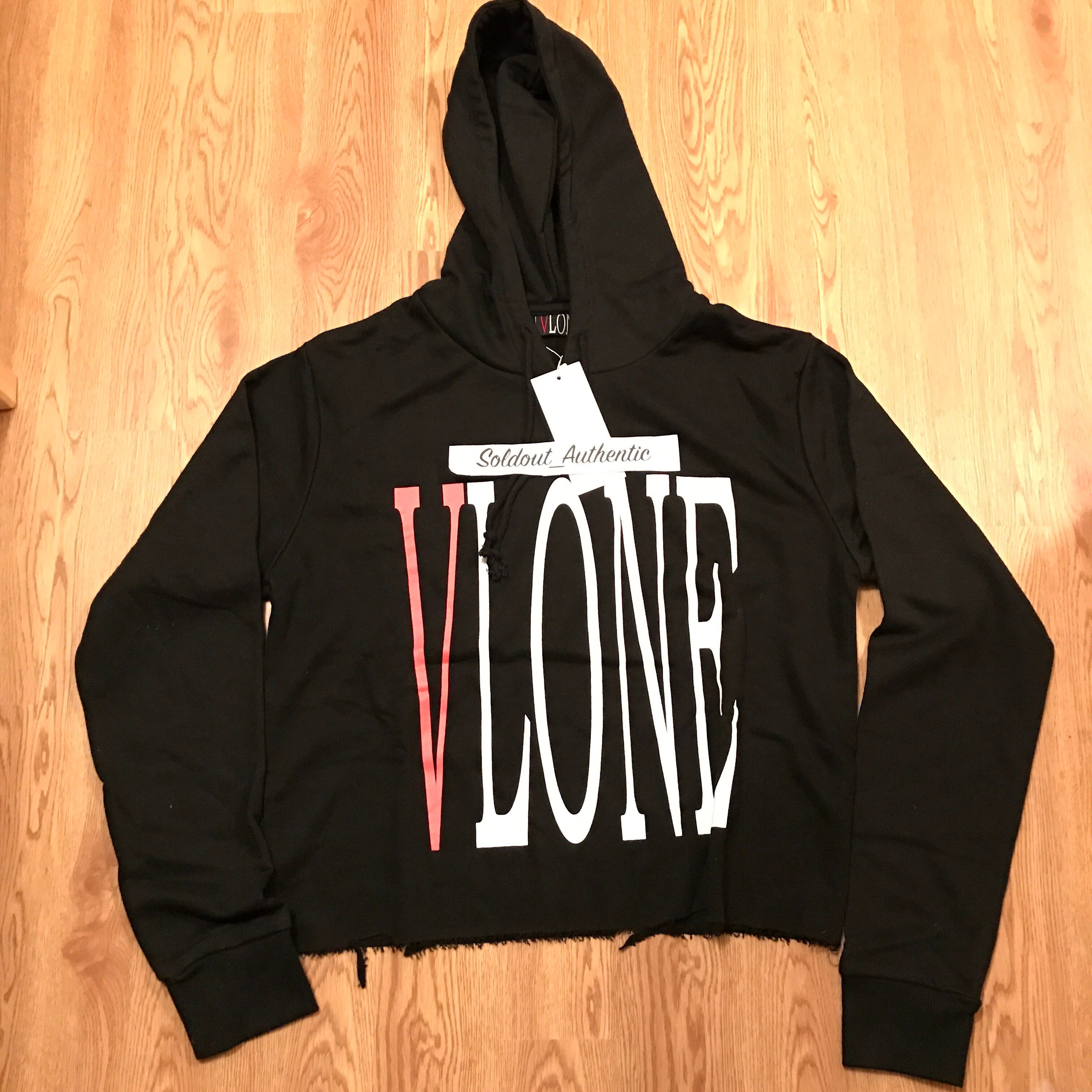 bluse medier Byg op Vlone Vlone Black reversible hoodie Sz M rare legit new wiz tags | Grailed