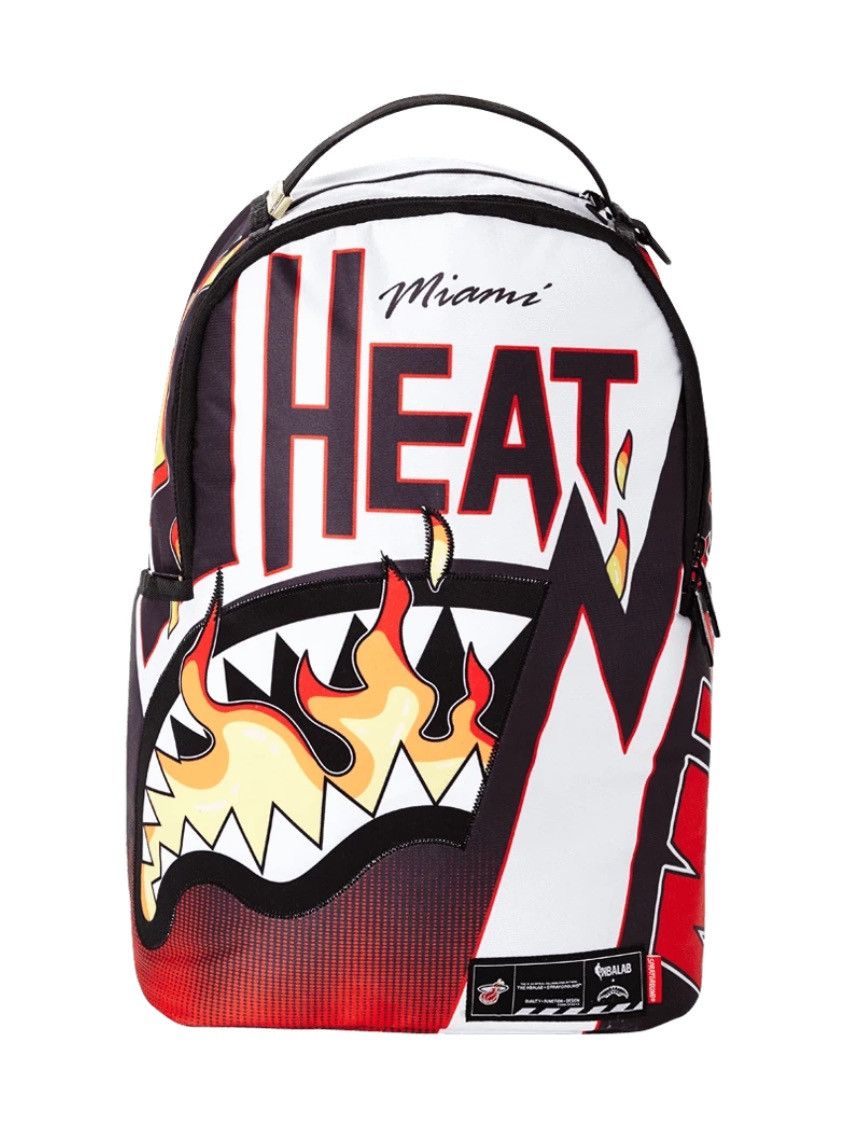Sprayground Sprayground Miami Heat Flame Shark Backpack Grailed