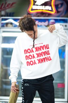 Raf simons thank hot sale you hoodie