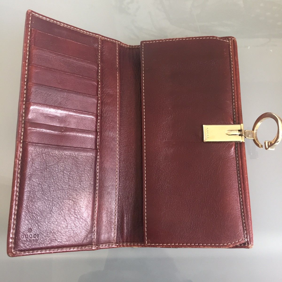 Gucci 90s Gucci bifold GG clasp wallet canvas monogram Size ONE SIZE - 3 Thumbnail