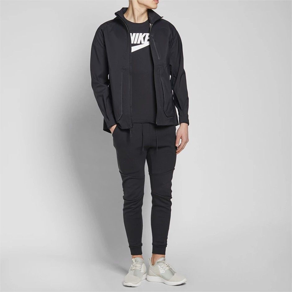 Nike NikeLab Essentials Hooded Jacket Black Sz M Grailed