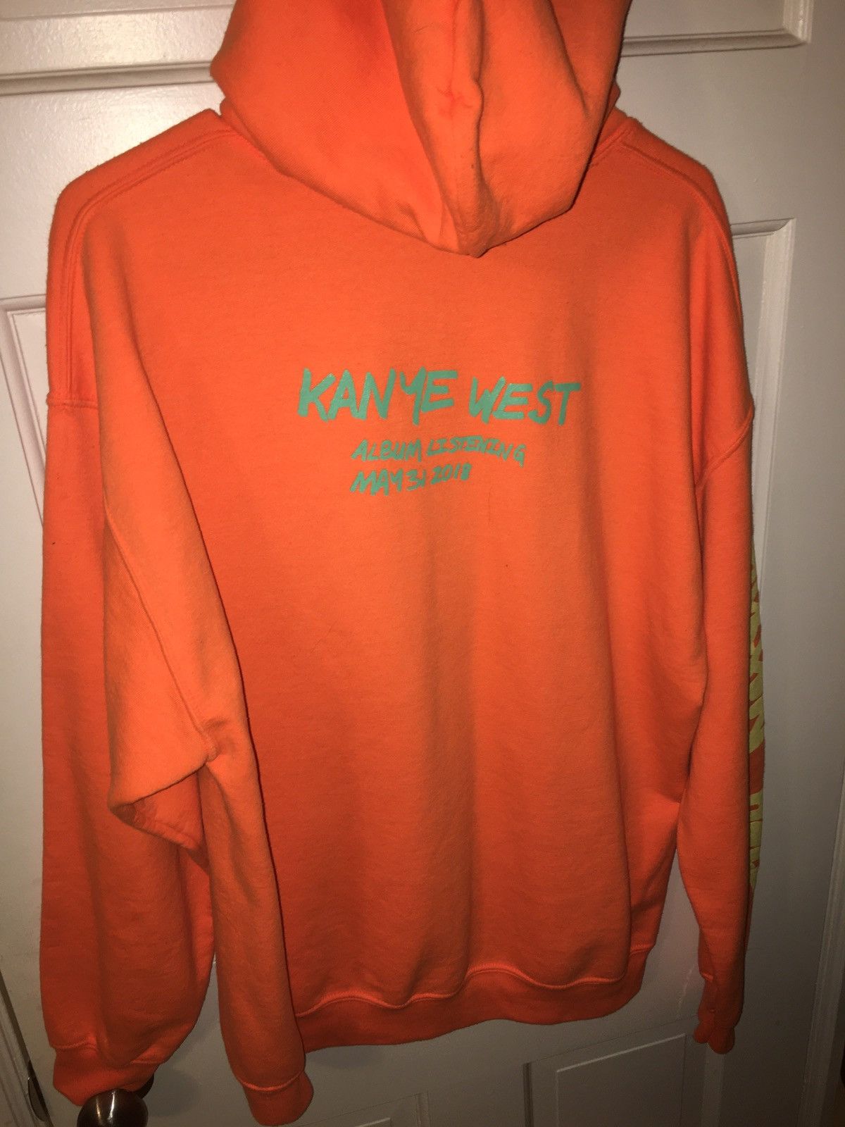 Kanye orange hoodie hotsell