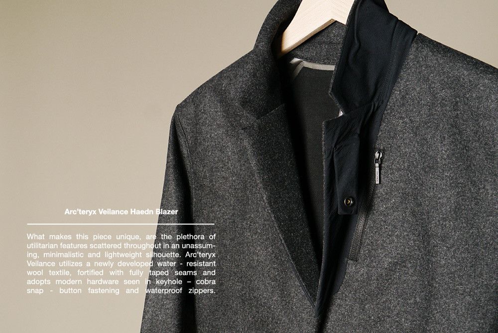 Veilance Haedn Blazer in Graphite Heather FWRD