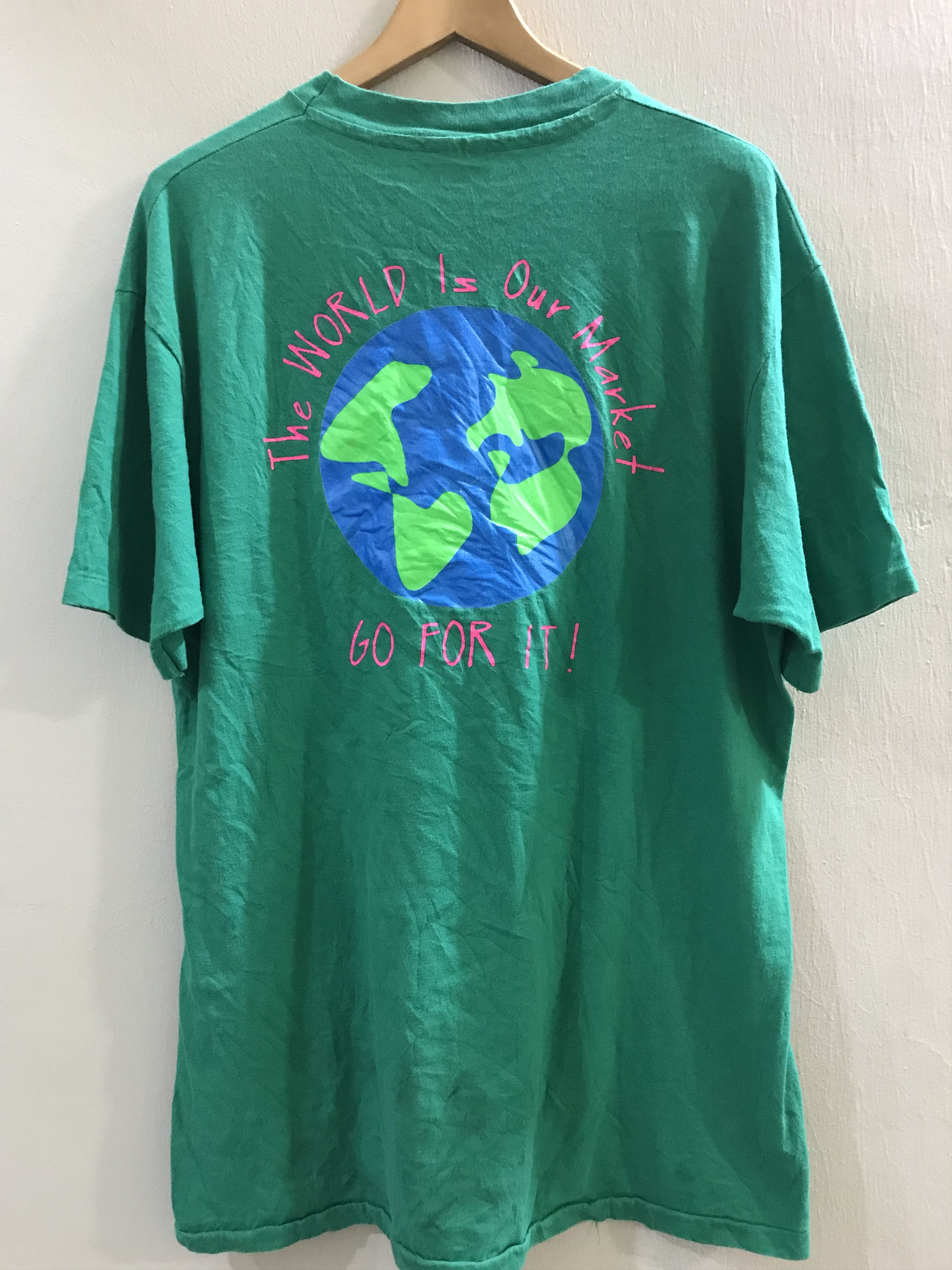 Hanes Vintage MICROSOFT International Handbook 1991 Tshirt USA Size US XL / EU 56 / 4 - 2 Thumbnail