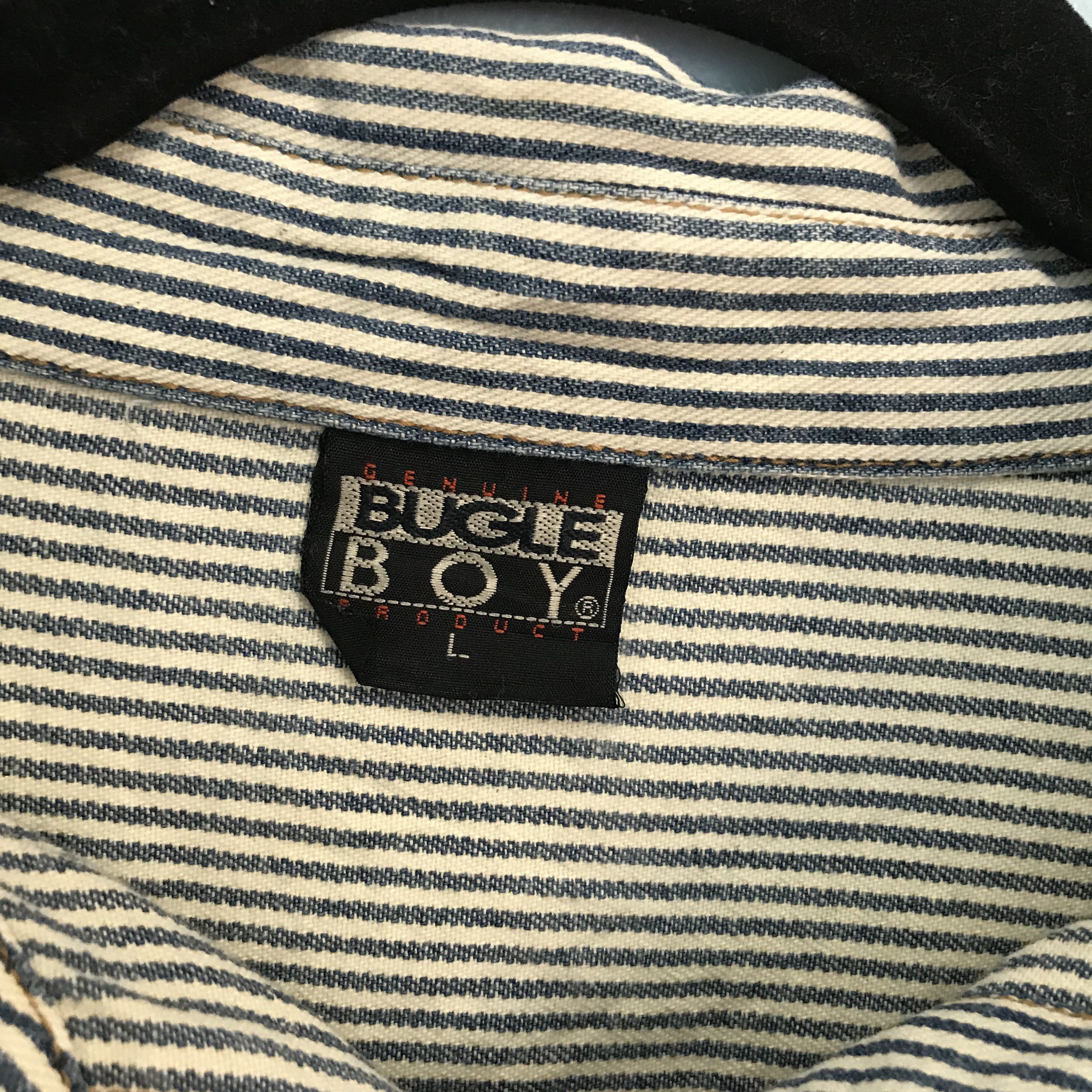 Bugle Boy Vintage Bugle Boy Hickory Double Pocket Wastern Shirt Size US L / EU 52-54 / 3 - 4 Thumbnail