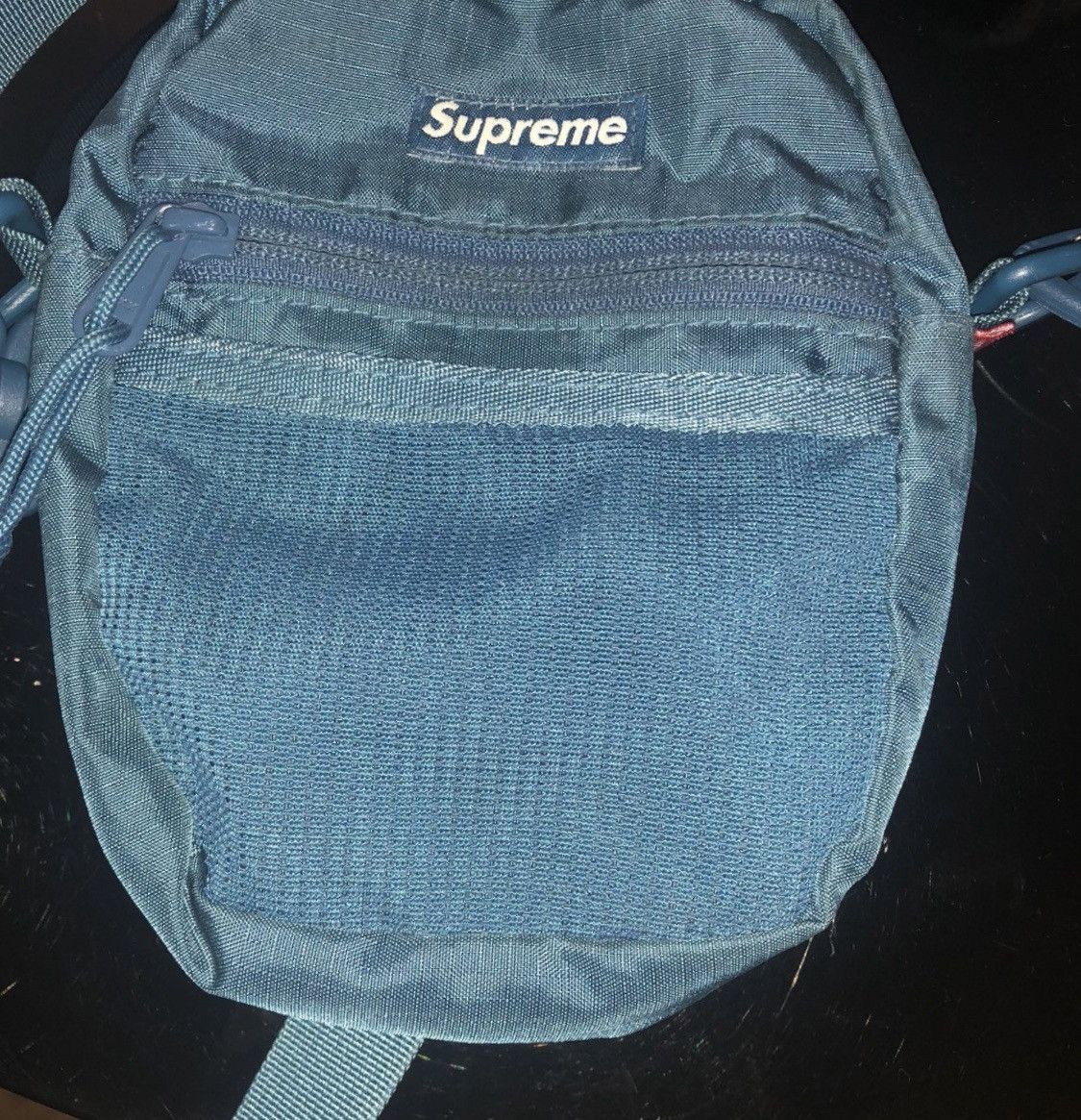Supreme Ss17 Supreme Shoulder Bag Blue Grailed