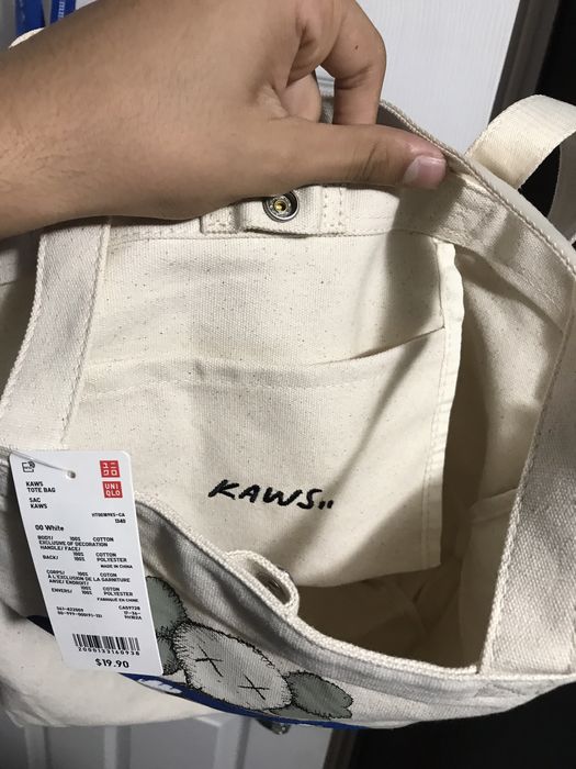 KAWS x Uniqlo Gone Tote Bag Natural - SS19 - US