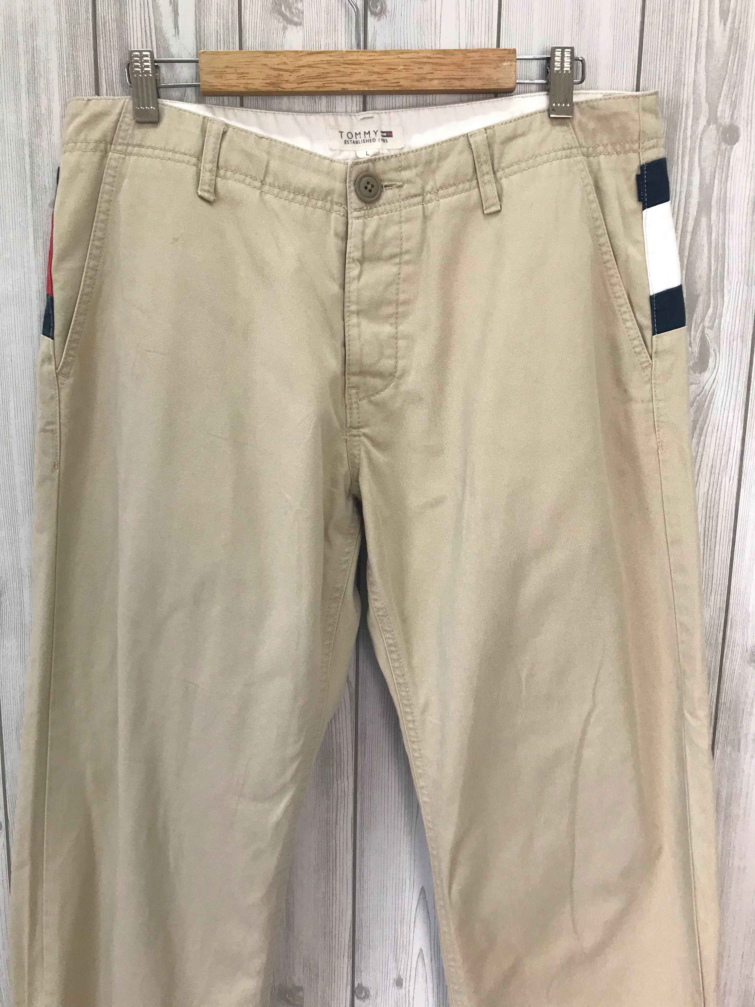 Tommy Hilfiger Vintage 90s TOMMY HILFIGER Big Logo Back Pocket Trousers Size US 34 / EU 50 - 8 Thumbnail