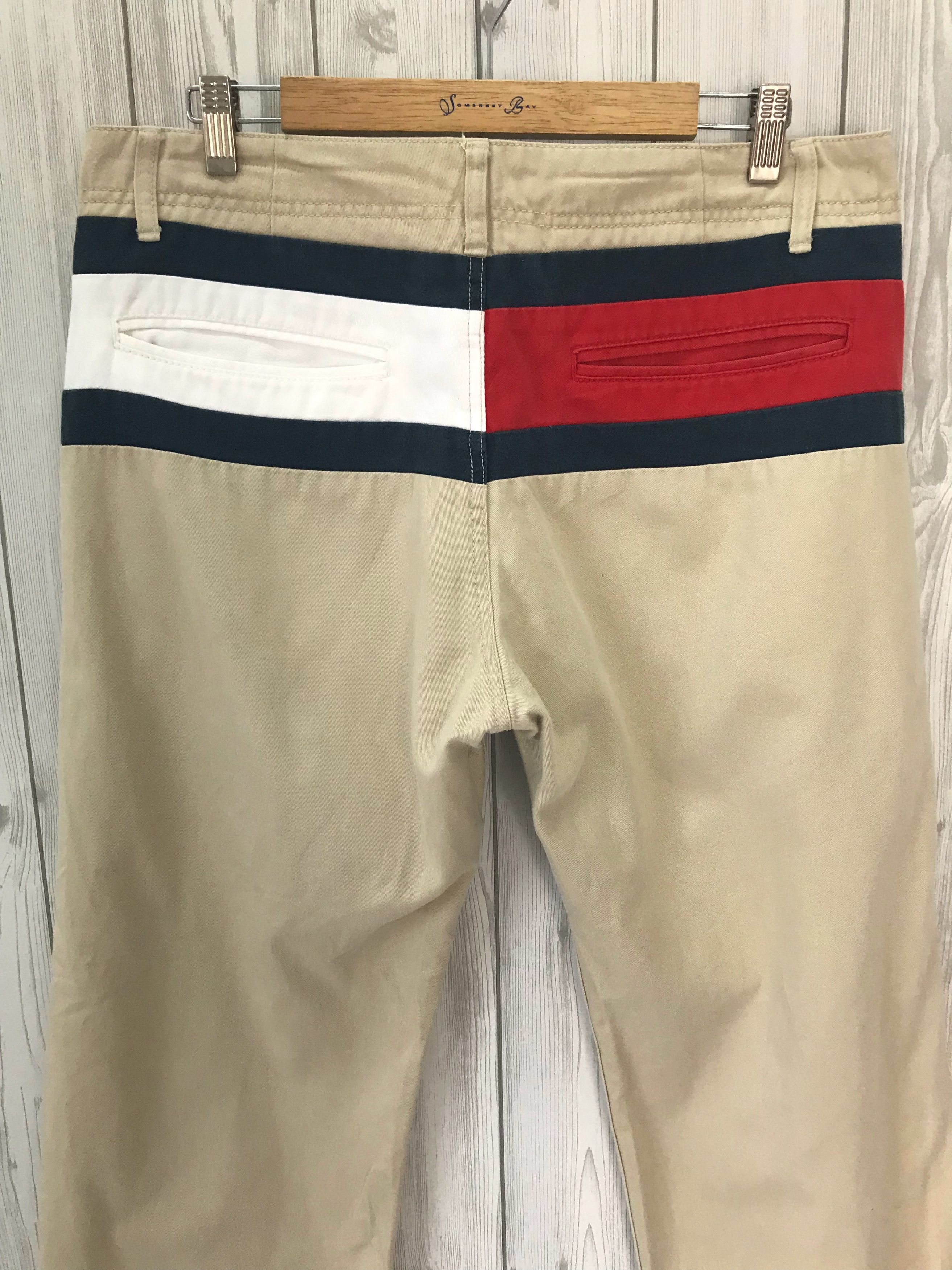 Tommy Hilfiger Vintage 90s TOMMY HILFIGER Big Logo Back Pocket Trousers Size US 34 / EU 50 - 3 Thumbnail