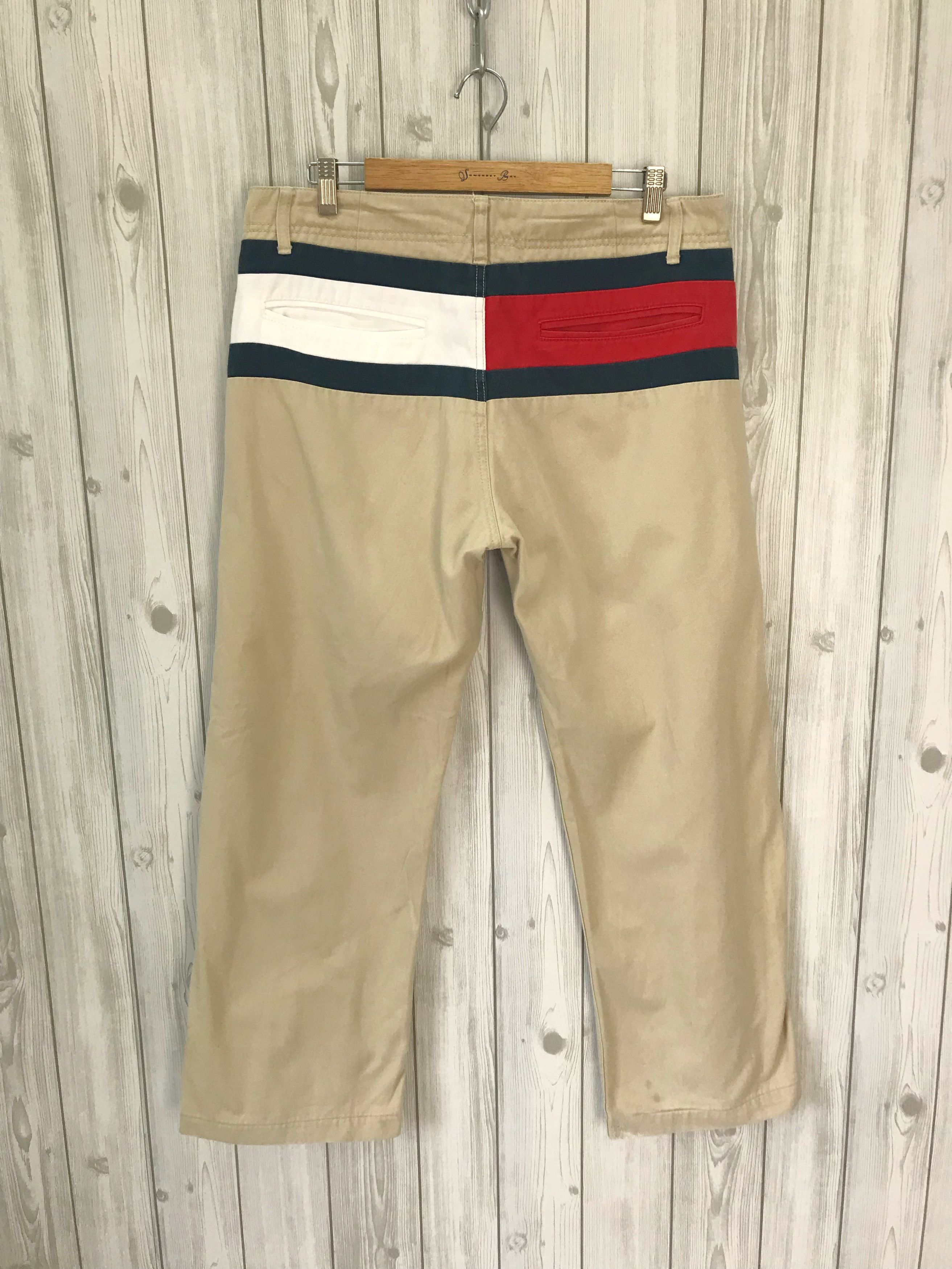 Tommy Hilfiger Vintage 90s TOMMY HILFIGER Big Logo Back Pocket Trousers Size US 34 / EU 50 - 2 Thumbnail