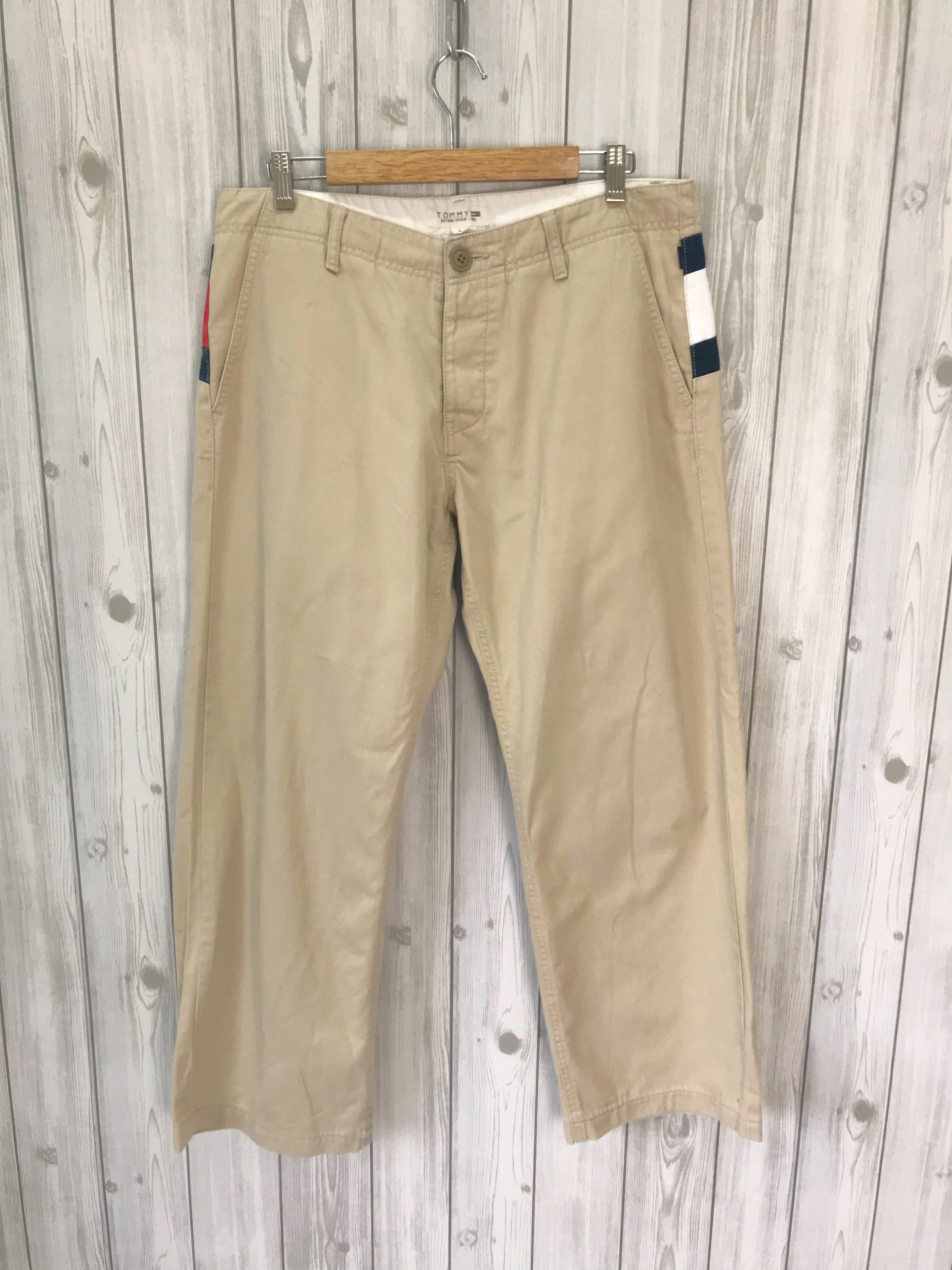 Tommy Hilfiger Vintage 90s TOMMY HILFIGER Big Logo Back Pocket Trousers Size US 34 / EU 50 - 7 Thumbnail