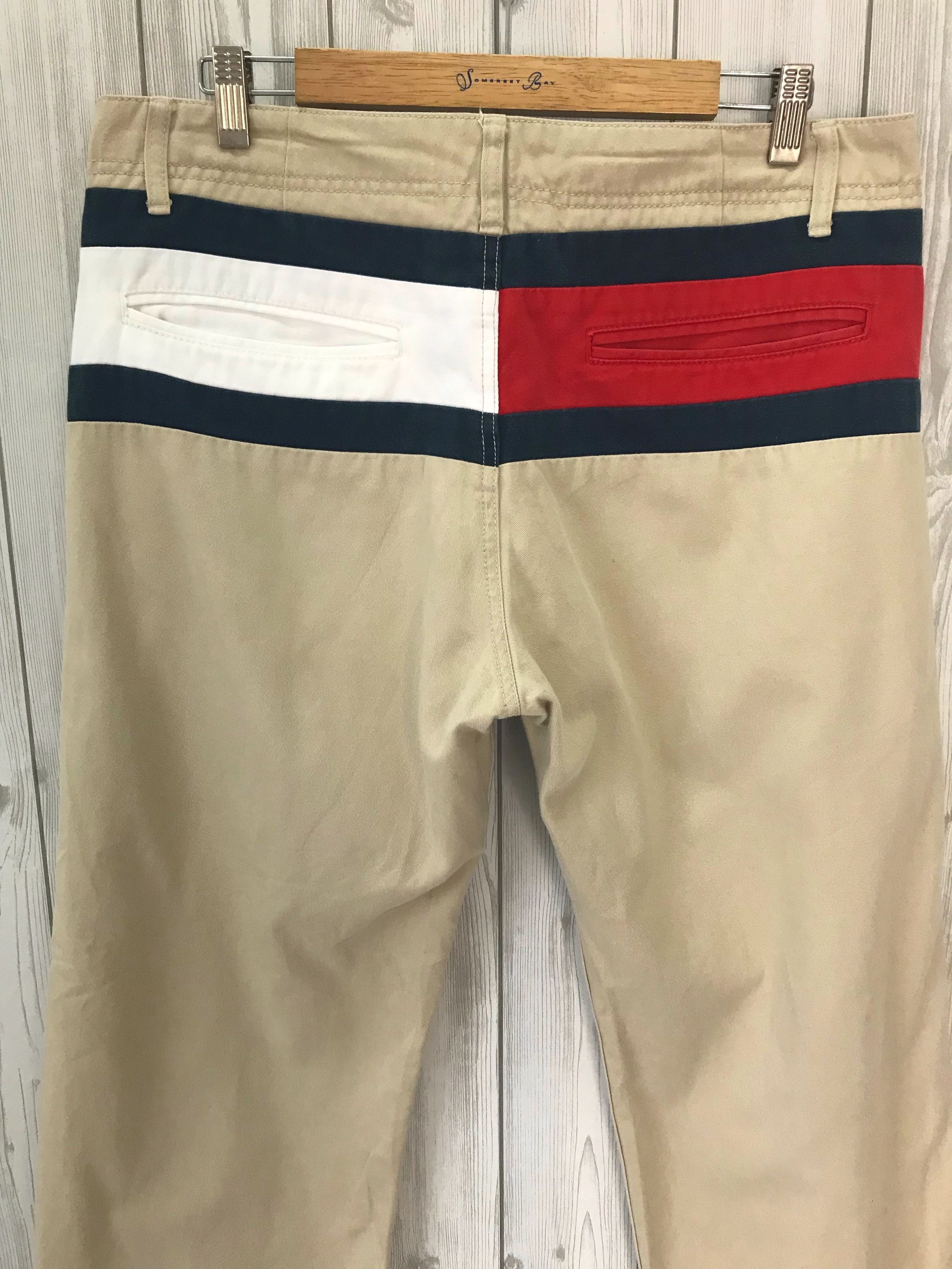 Tommy Hilfiger Vintage 90s TOMMY HILFIGER Big Logo Back Pocket Trousers Size US 34 / EU 50 - 4 Thumbnail
