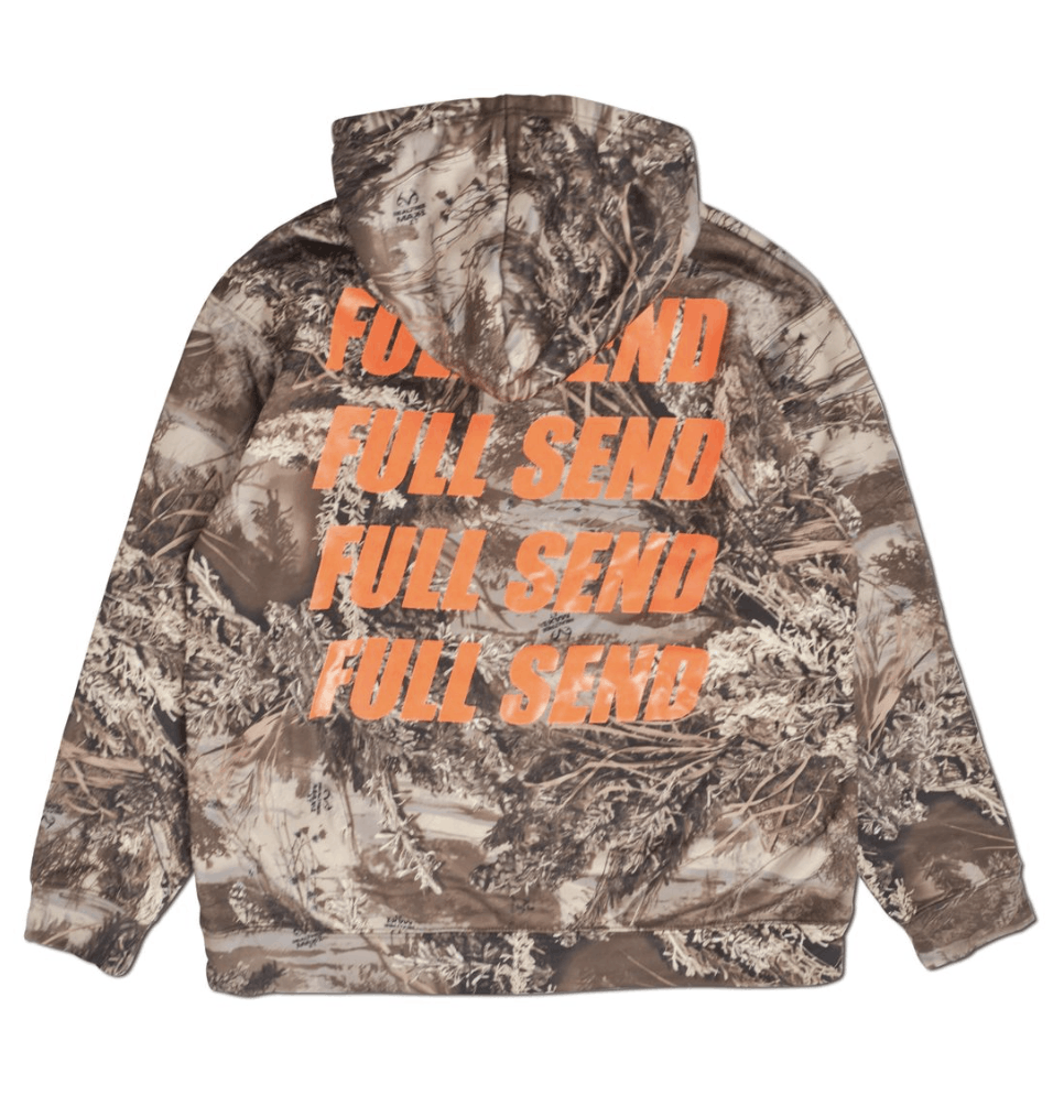 Full send camo hoodie hotsell