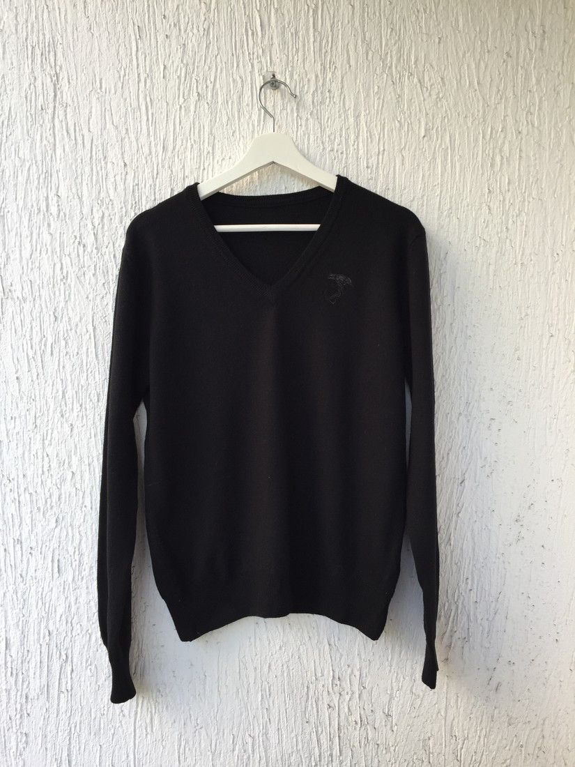 Versace embroidered logo wool sweater Size US M / EU 48-50 / 2 - 3 Thumbnail