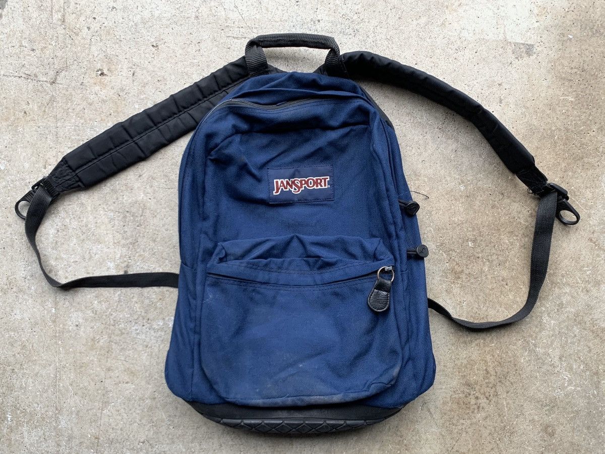 Vintage Vintage 90s Jansport Backpack Rubber Bottom School Bag Grailed