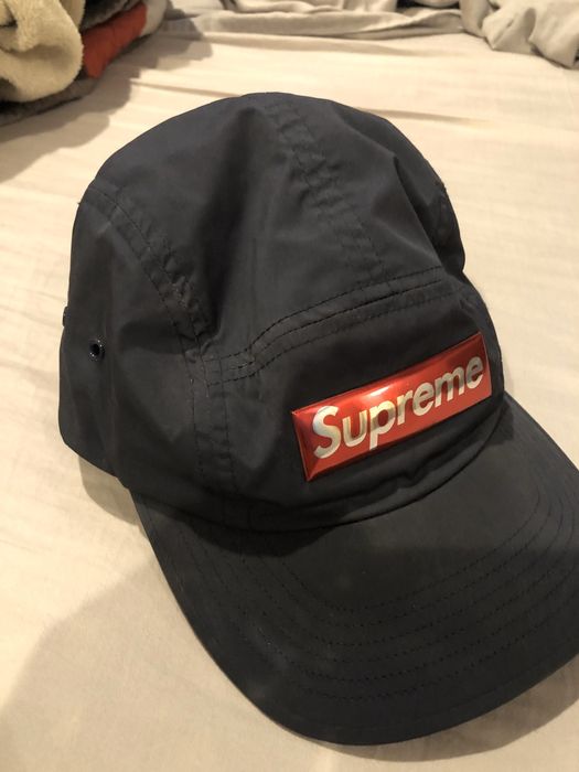 Supreme Supreme Liquid Metal Logo Camp Cap | Grailed