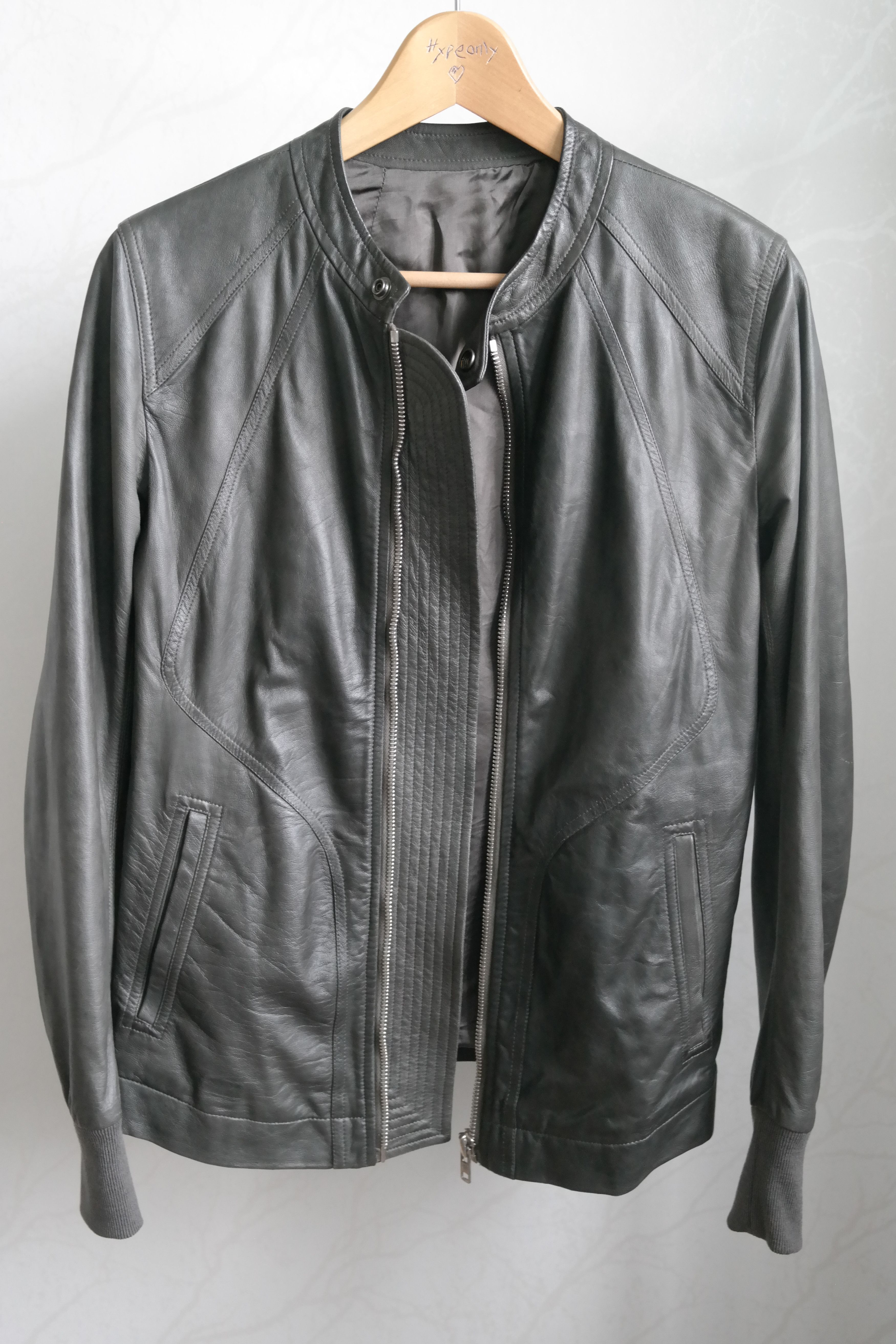 Rick Owens GRAIL! Gradient Intarsia leather jacket, under_cover
