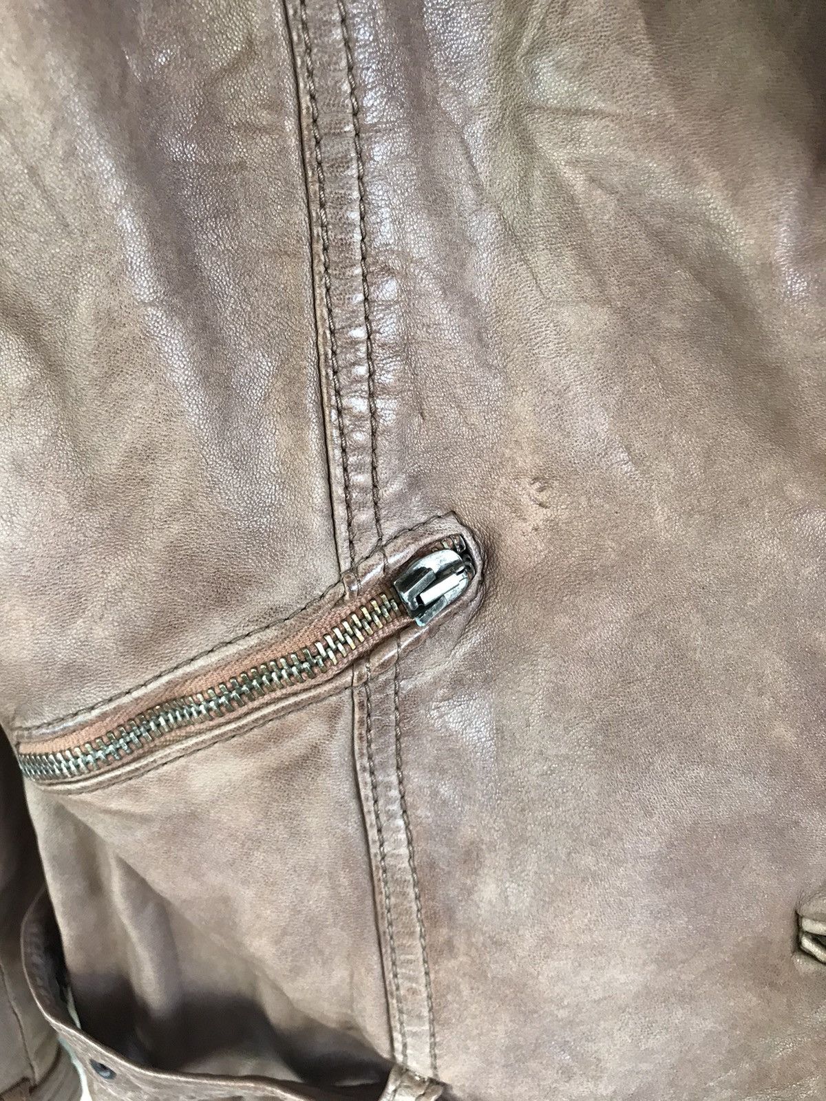 Giorgio Brato Giorgio Brato Brown Leather Jacket Fur Collar Size US XXS / EU 40 - 9 Thumbnail