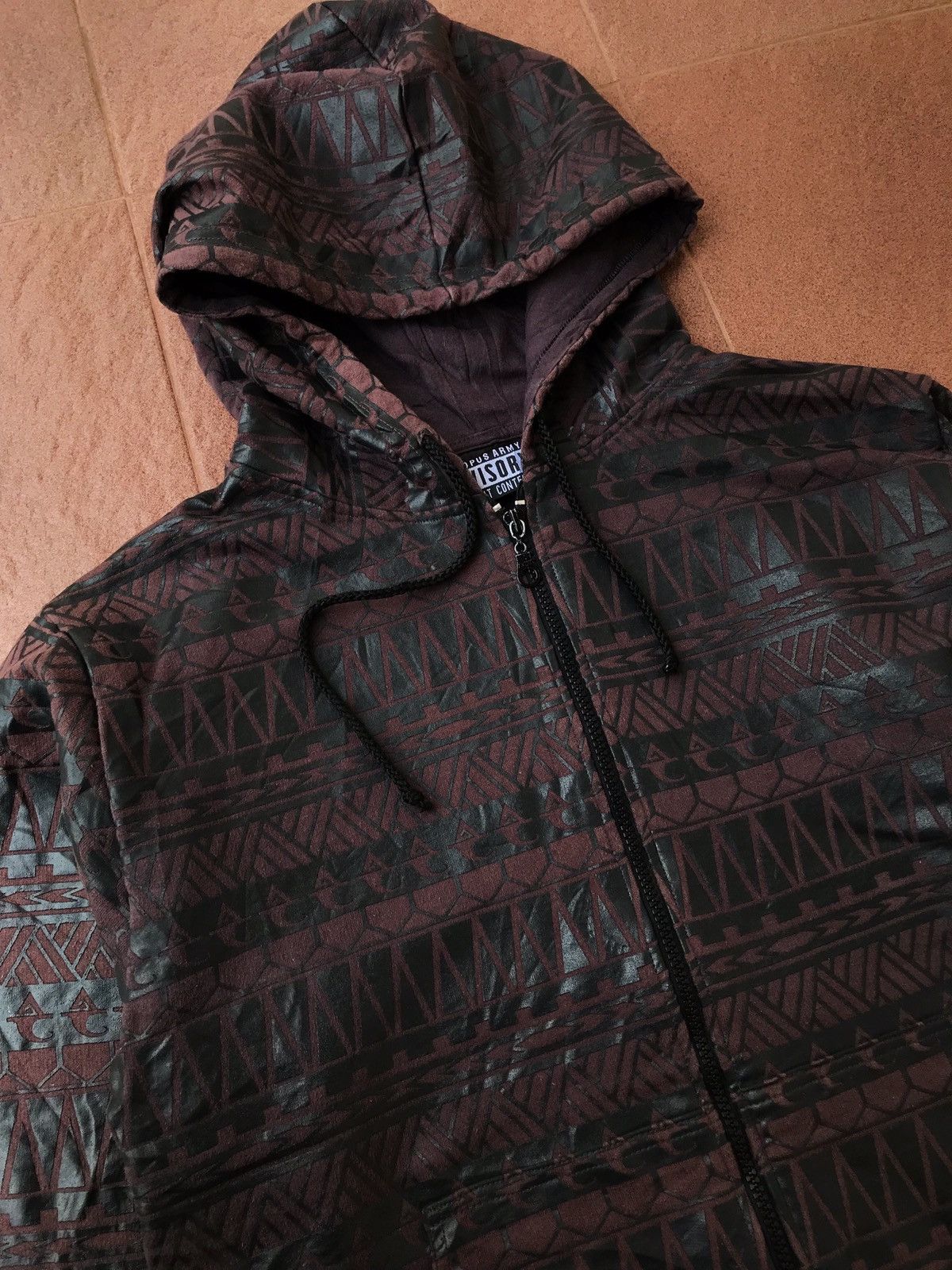 Japanese Brand Octopus Army Zip up All Over Print Hoodie Size US M / EU 48-50 / 2 - 2 Thumbnail