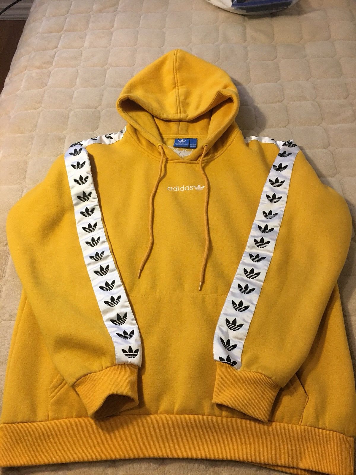 Adidas Yellow Adidas TNT Tape Hoodie Grailed