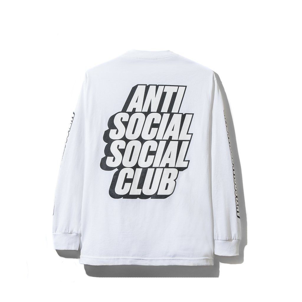 Anti Social Social Club Block Me White Long Sleeve ASSC DS