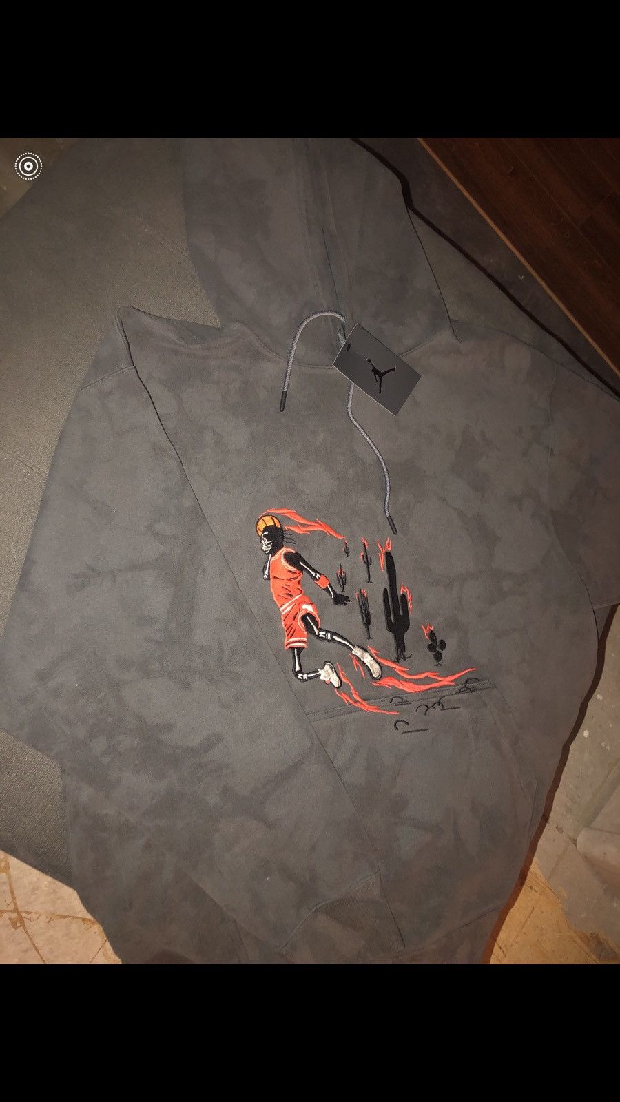 travis scott washed suede hoodie