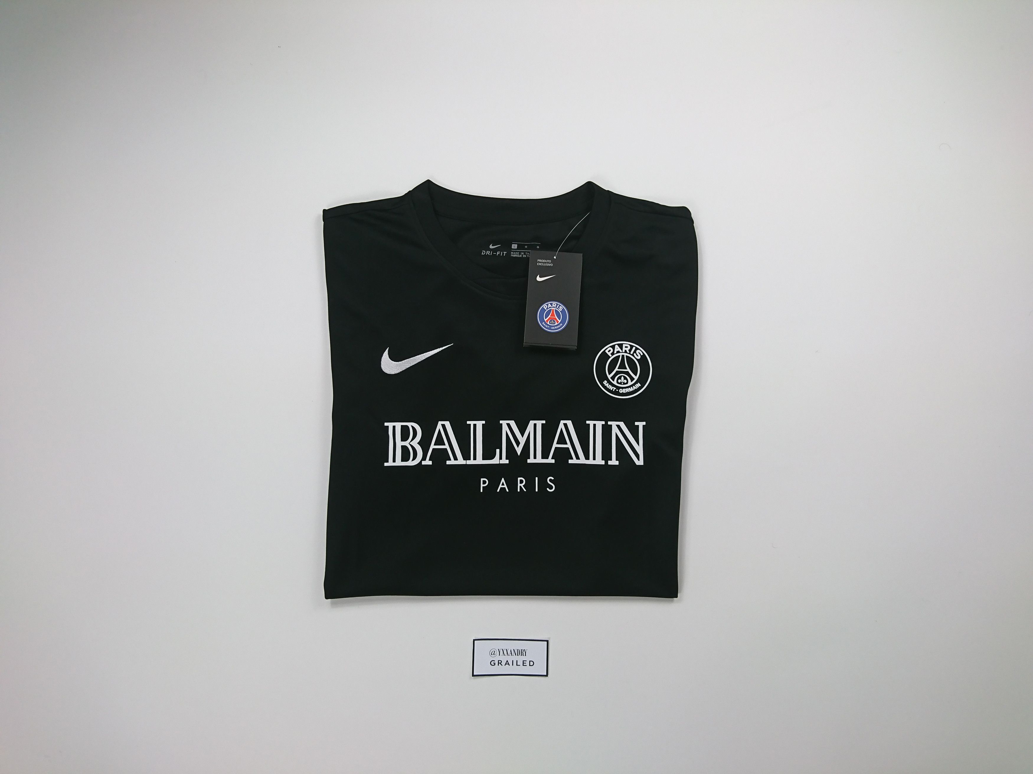 Balmain PSG X Balmain Soccer Jersey | Grailed