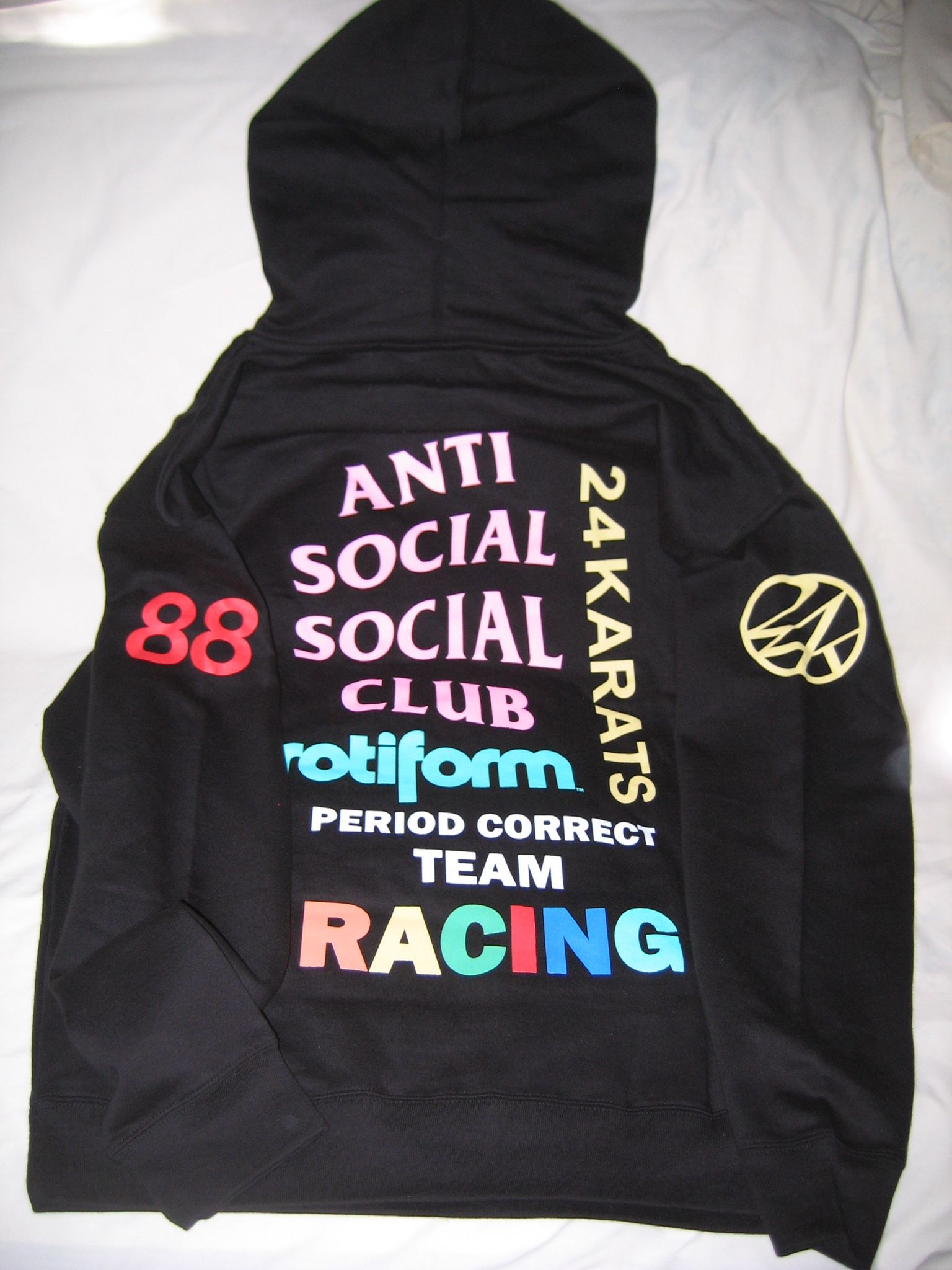 Anti Social Social Club Anti Social Social Race Team Club Hoodie 24 Karats  | Grailed