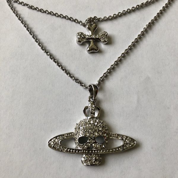 Vivienne westwood store skull necklace